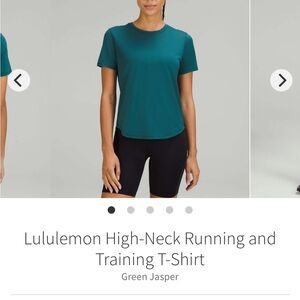 lululemon high neck running and training shirt